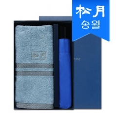 송월  우산 선물세트 (노을1 + SW 3단 컬러무지1) + 쇼핑백 s