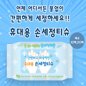 손세정 티슈 (10매)