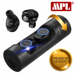 프리미엄 블루투스5.0 듀얼 이어폰 MPL-S60 130시간 한국어 지원