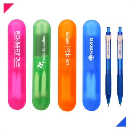 밀룩스 캡슐 볼펜 샤프 칼라 #2