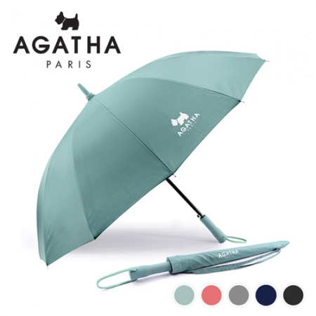 아가타 60 14k 폰지 무지 솔리드 자 장우산 #2