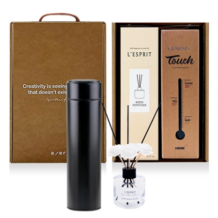 레스쁘리 고급 디퓨저 세트 K 디퓨저120ml + 제네시스 터치 온도계 텀블러 500ml #2