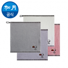 송월 스누피 블럭블랙 34 핸드타올