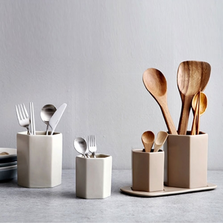 어반 수저통(수저통2개+수저받침set) 2color #2