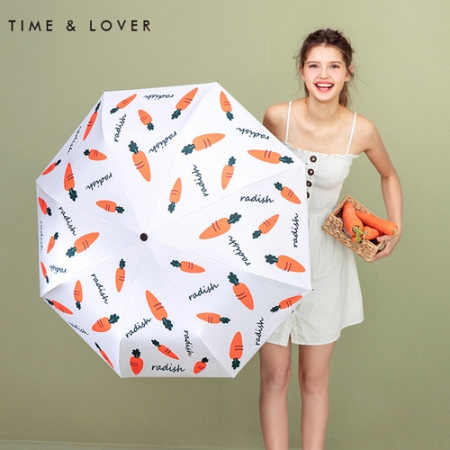 [타임앤러버]CARROTS 자외선차단 유틸리티 쉐이드 3단우산 5단우산 우양산 양우산 #2