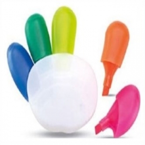 5색 형광펜 형광펜세트 손형광펜 해바라기 형광펜