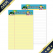 라인 A5 리갈패드 절취노트 패드 칼라 스티카인