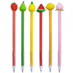 과일 캐릭터 롱볼펜