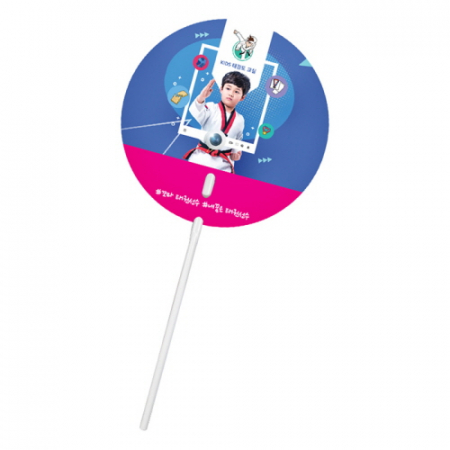 원형 막대 긴자루 부채 #2