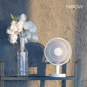 엔보우 4세대 7인치 탁상용 캠핑 무선선풍기