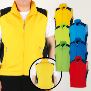 현장 카라 조끼 (M-3XL), 남자 여자 행사 조끼