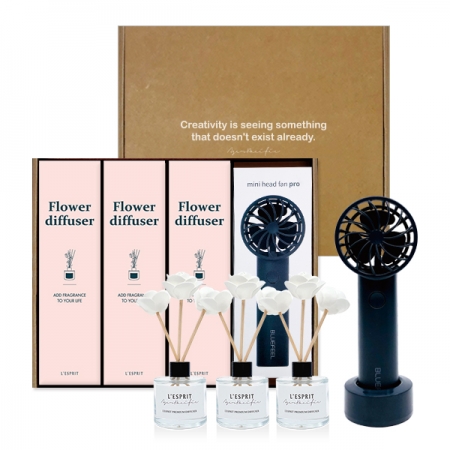 레스쁘리 스페셜 4P 세트 W(로즈팝 50mlx3ea+선풍기x1ea) #2