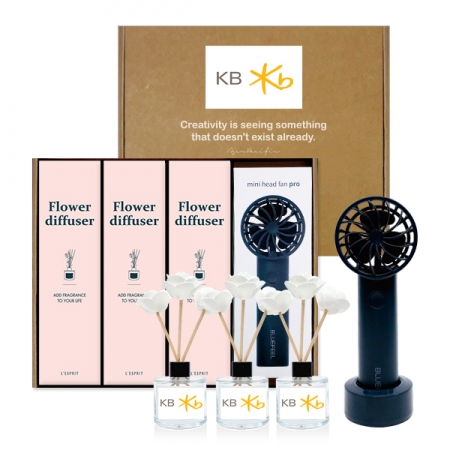 레스쁘리 스페셜 4P 세트 W(로즈팝 50mlx3ea+선풍기x1ea) #3