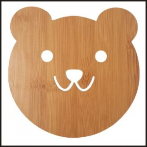 냄비받침 원목 냄비받침 곰돌이