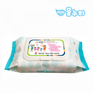 100매 물누리블루 물티슈 (35g)