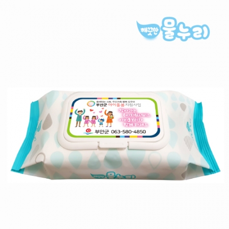 100매 물누리블루 물티슈 (35g)