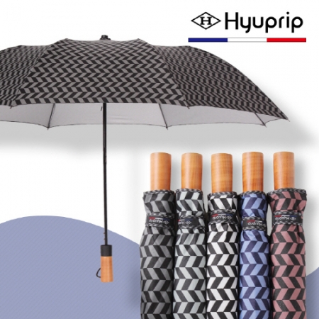 협립 2단 그레이시걸 원목손 자동 우산 #2