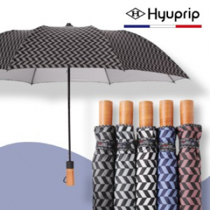 협립 2단 그레이시걸 원목손 자동 우산