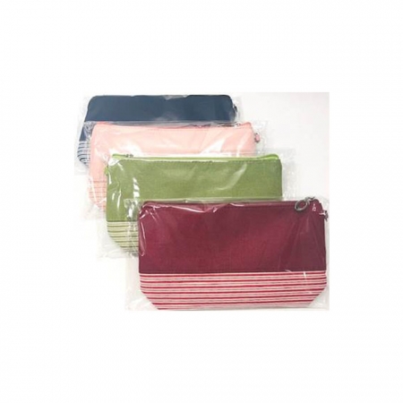 줄무늬 외지퍼 파우치 (220*130*60mm) #3