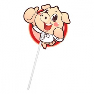 자유형 막대 긴자루 부채