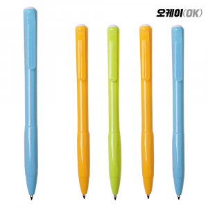 오케이A펜 1.0mm 불투, 파스텔톤 색상볼펜
