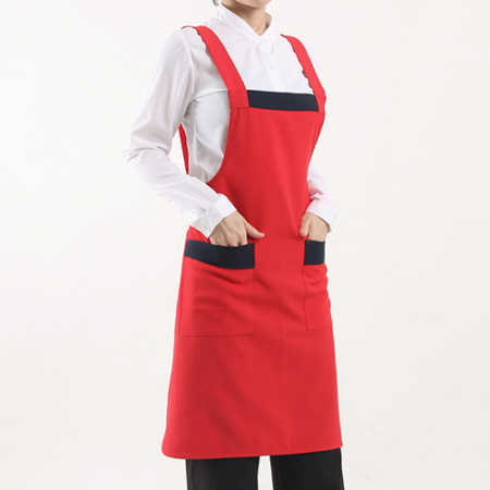 배색 유니폼 앞치마, 남자 여자 단체 행사 #3
