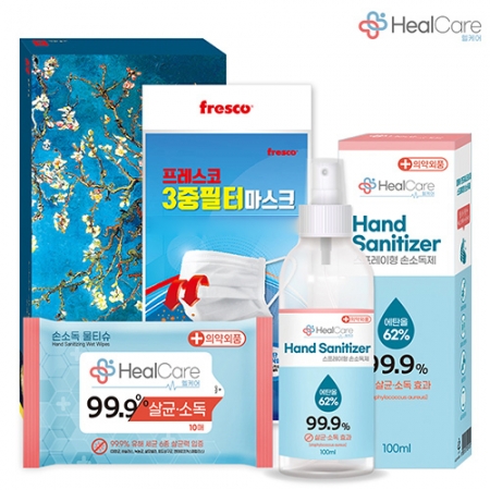 [헬케어 위생키트 22호] 일회용마스크1p+손소독티슈1p+손소독스프레이1p #2