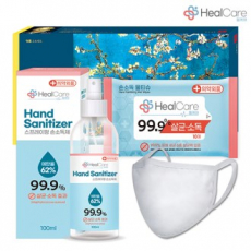 [헬케어 위생키트 29호] 일회용 마스크1p+손소독 물티슈1p+손소독스 프레이1p