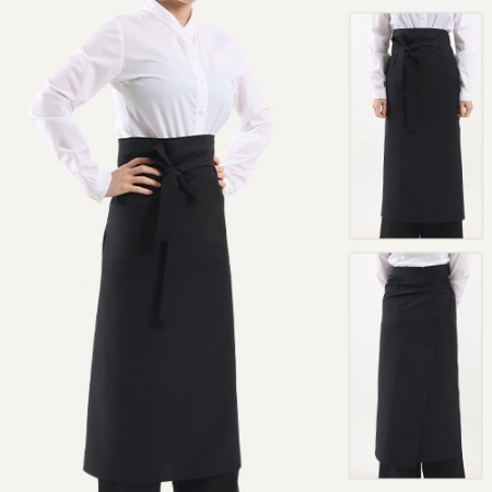 남자 여자 단체 식당 허리 랩 롱 앞치마 #2