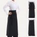 작은이미지: 남자 여자 단체 식당 허리 랩 롱 앞치마 #2