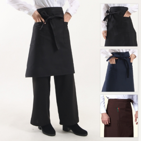 남자 여자 단체 주방 허리 반 무릎 앞치마 #3