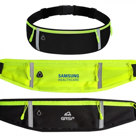 3포켓 핸즈프리 스포츠 방수 힙색 43*10cm #2