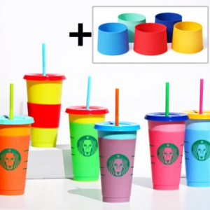 오보틀 H-092 컬러 체인징 리유저블 콜드컵 710ml, 변색 텀블러, 찬물변색710