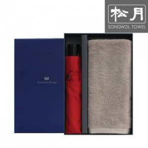 송월 SW 3단 컬러 무지 우산 1p + 뉴컬러 무지 타올 1p