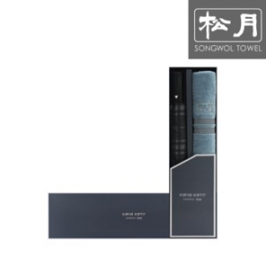 송월 SW 2단 모던 체크 우산 1p + 노을 타올 1p