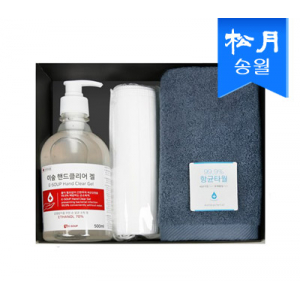 S-케어 선물세트(향균 150g 타올1p + 이숲 핸드 클리어겔 500ml 타올1p + 마스크 10p)