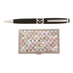 자개 프리미엄 볼펜 실버+한글 세상 자개 명함