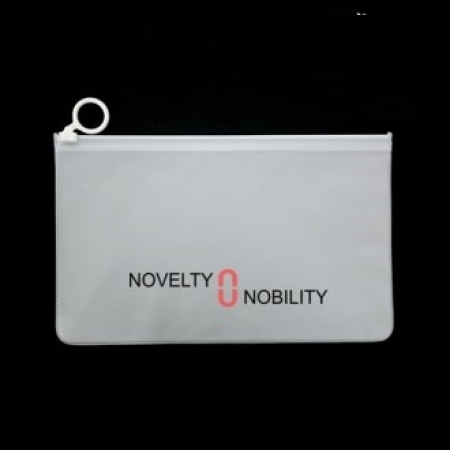 원형 고리 유백색 PVC 슬라이드 지퍼백 240x150 #3