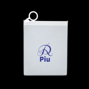 PVC 유백색 지퍼백 원형고리 120x150