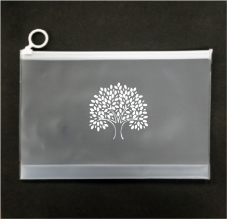 PVC 반투명지퍼백M 원형 250x170x20 #3