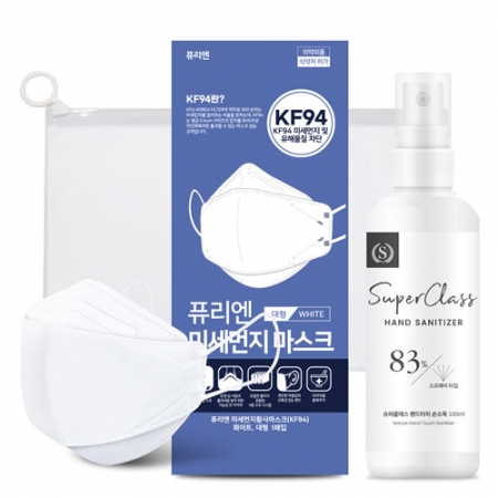 방역키트 생활안심세트-VM105 (KF94마스크 1P + 손소독제100ml 1P) #2