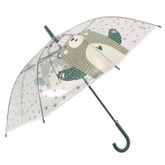 POE 60*8 자동 투명 전폭나염 우산 IK-J6-067