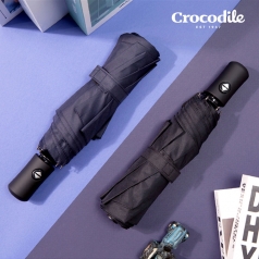 크로커다일 3단 솔리드 전자동 우산