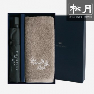 송월 CM 3단 폰지 우산 1p + 겟썸 레스트 타올 1p