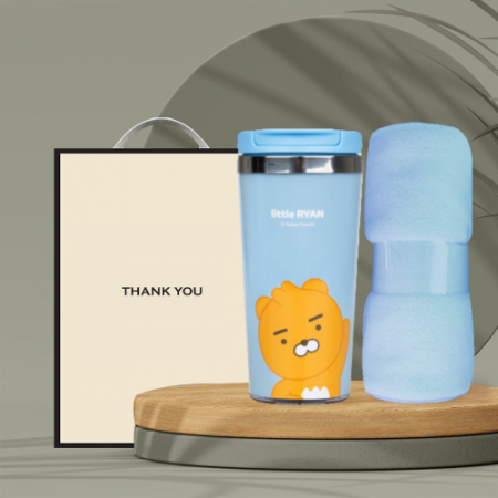 시즈넬 선물세트 카카오 그래픽 텀블러+무릎담요 #2