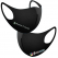부리형 성인용 네오프렌 패션 마스크 (검정) ㅡ 부분 인쇄 국산