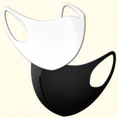 새부리형 성인용 네오프렌 패션마스크(화이트/블랙) // 국산