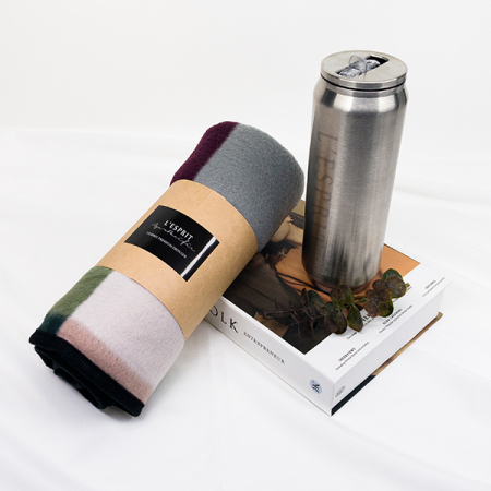 레스쁘리 고급 텀블러 세트 NN (무릎담요 + 캔 텀블러 500ml) #3