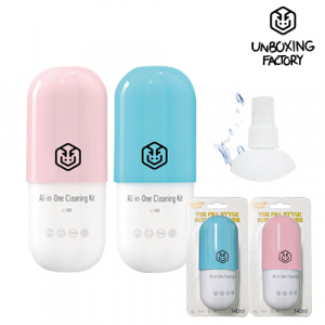 언박싱 팩토리 알약 모양 다목적 스크린 클리너 140ml (극세사천 포함)