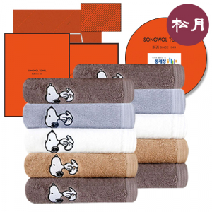 [송월타올] 스누피 미유 타올 2매 세트